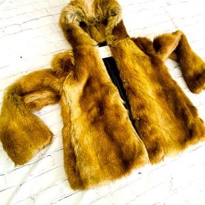 Zara Faux Fur Coat from Luxury Collection